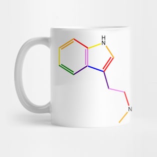 DMT Molecule Rainbow Chemistry Mug